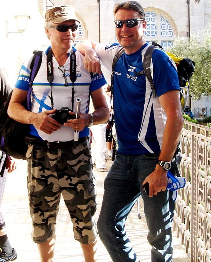 Groupleaders Ilkka and Jarmo in Jerusalem
